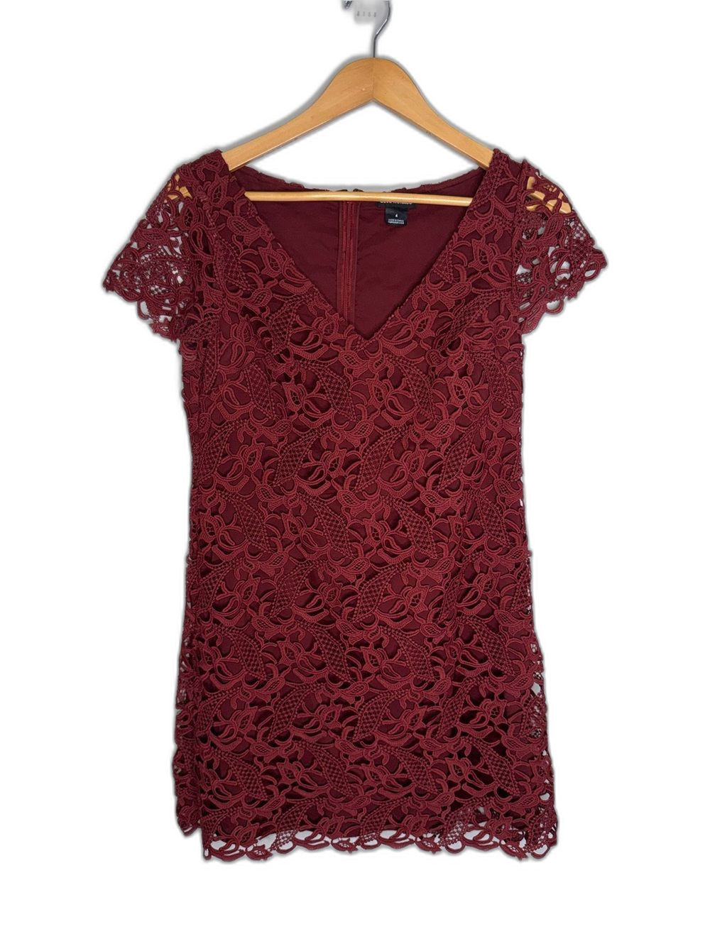 Club Monaco Lace V-Neck Lace Cocktail Dress Women’s Size 4 !